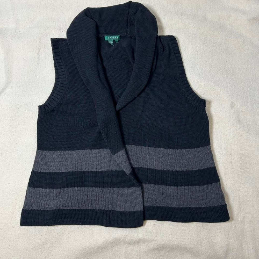 Ralph Lauren striped sweater vest #preppy XL